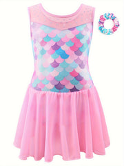 Girls Unicorn Sleeveless Dancing Suit Gymnastics Ballet Leotard