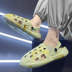 Men's Lightweight Comfy Clogs Hollow Out Non Slip Garden Shoes