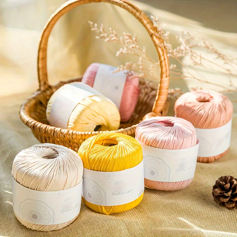 1pc DIY Knitting Crochet Cotton Thread All Cotton Dyed Wool Thread 132 89 Meter