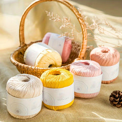1pc DIY Knitting Crochet Cotton Thread All Cotton Dyed Wool Thread 132 89 Meter