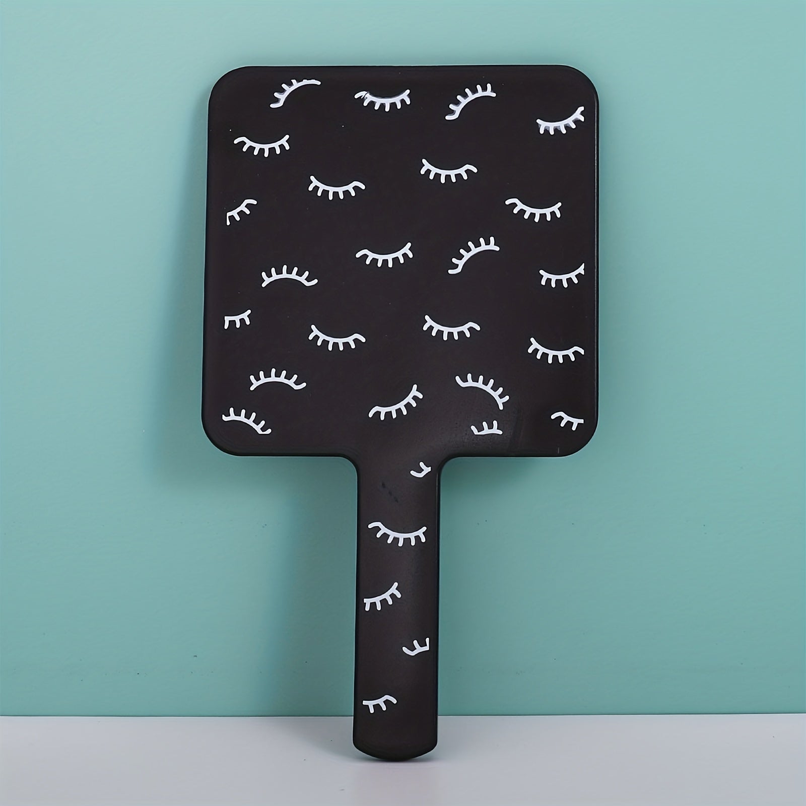 Square Handheld Beauty Mirror with Handle for Daily & Outgoing Use