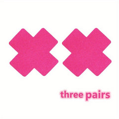 X-shaped Disposable Breast Stickers Satin Anti-exposure