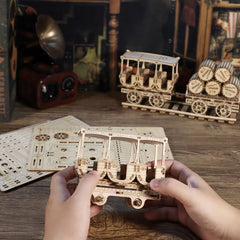 3D Wooden Puzzles Wine Truck Model Kits - Great Gift!