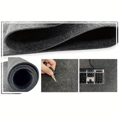 Oversized Felt Mouse Pad Non slip Felt Table Mat Desk Pad Protection