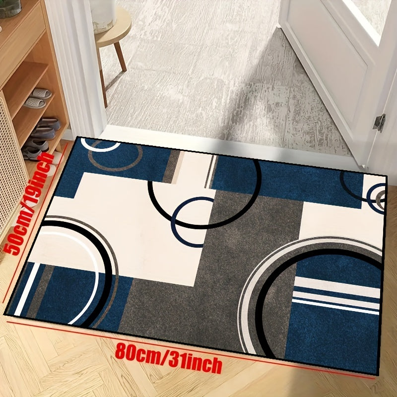 Geometric Non Slip Rug for Living Room Bedroom Nursery Patio Garden