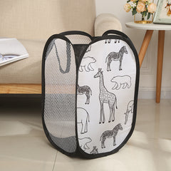 Cute Giraffe Laundry Basket Clothes Hamper Organizer