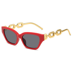 Vintage Cat Eye Sunglasses Small Metal Chain Eyeglasses