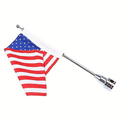 Motorcycle Flag Pole Luggage Rack Vertical American Flagpole