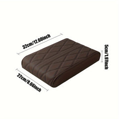 Car Armrest Heightening Pad PU Leather Universal Memory Cotton Armrest Box Pad