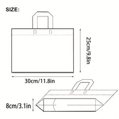 5pcs Flower Print Tote Bags Transparent Plastic Tote Bag