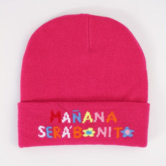Colorful MANANA Jacquard Beanie Unisex Y2K Knit Hat