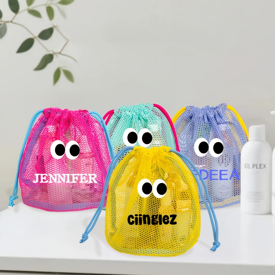 Mesh Drawstring Bag for Beach Toys & Camping Gear, Large Capacity