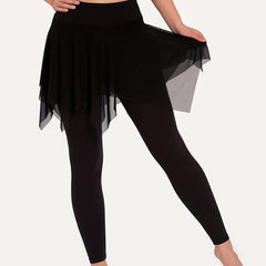 Mesh Layered Tennis Leggings, Dance Leggings