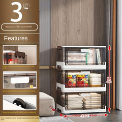 Foldable Storage Box Magnetic Suction for Clothes and Shoes