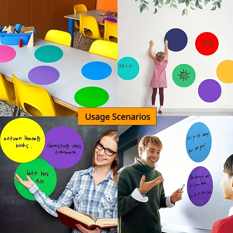 8 Colorful Erasable Whiteboard Stickers for School Classroom