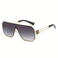 Large Sunglasses Lion Head Gradient Glasses UV400