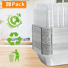 20pcs Disposable Foil Baking Pan 15 X 11 X 4 Baking Pan Cookware