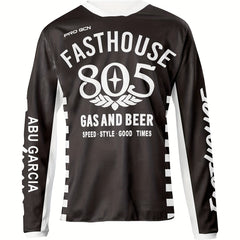Men's Cycling Jersey Quick Dry Moisture Wicking Tech Letter Print