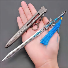 Mini Sword Pendant Keychain with Sheath Toy Sword Bag Decoration