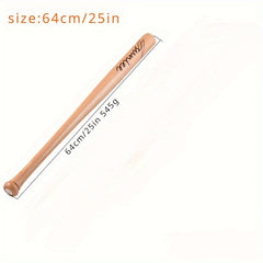 Wooden Baseball Bat Solid Baseball Stick Practice Sport Training