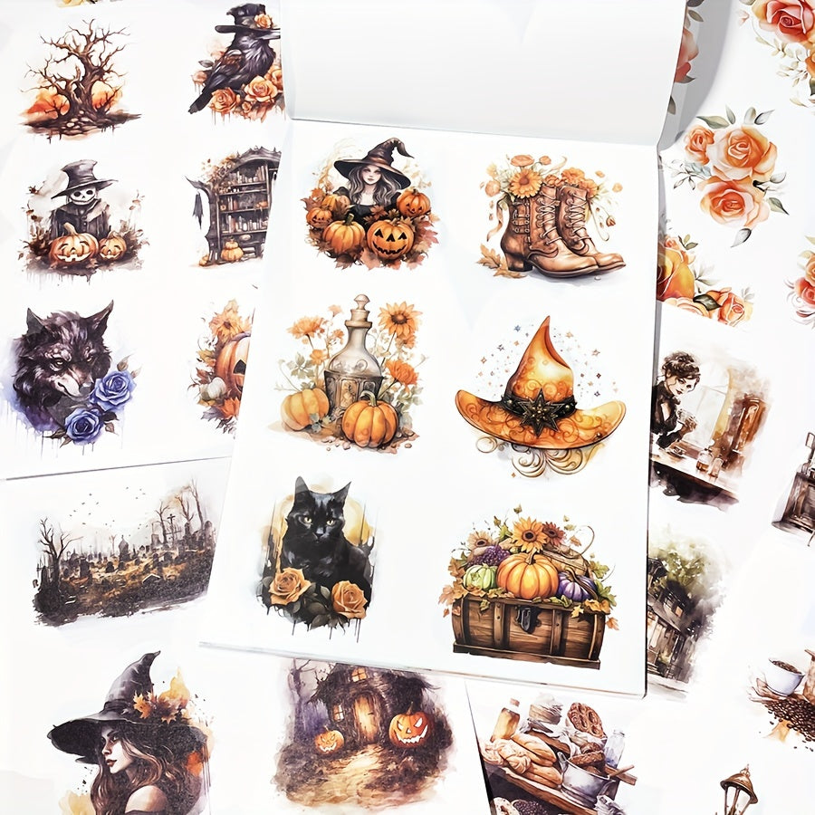 20 Sheets Vintage Architecture Sticker Book for Scrapbooking