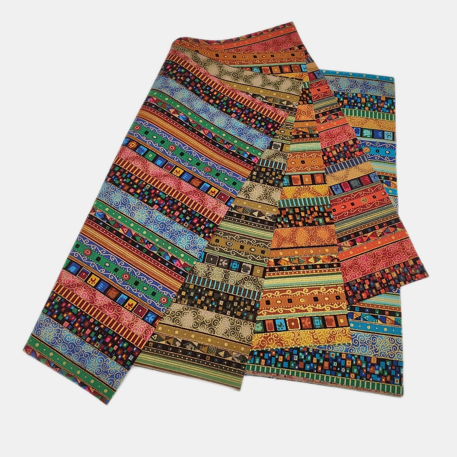 5pcs Boho Style Quilting Fabric Cotton Craft DIY Doll Clothes Fabric