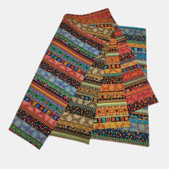 5pcs Boho Style Quilting Fabric Cotton Craft DIY Doll Clothes Fabric
