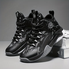Boy's Block Basketball Shoes Comfy Non Slip Sneakers