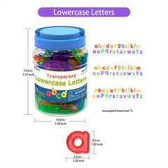 GAIKER Portable Teaching Aids Set Large Colorful Alphabet Numbers Shapes