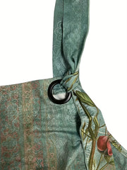 Plus Floral Print Wide Leg Stretch Jumpsuit