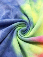 Sexy V Neck Tie Dye Tank Top