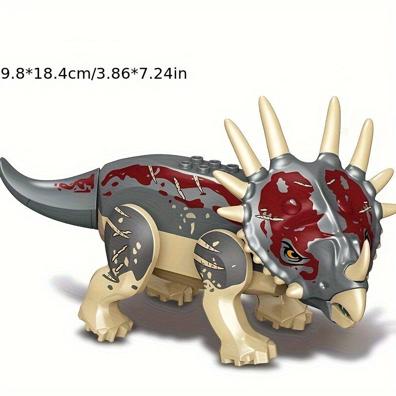 Dino Block Kit Brachiosaurus T-rex Velociraptor