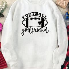 Rugby Graphic Lounge Top Long Sleeve Crew Neck Waf