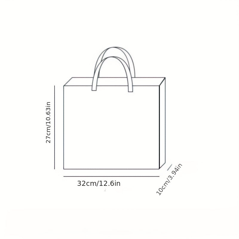 4pcs Laser Tote Bag Non-woven Reusable Gift Bag for Retail Stores