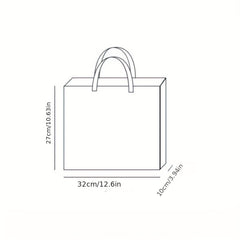 4pcs Laser Tote Bag Non-woven Reusable Gift Bag for Retail Stores