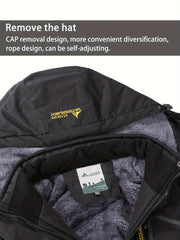 Fleece Liner Hooded Jacket Windproof Coat Women's Activewear