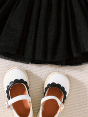 Baby Girls Block Bow Ruffle Sleeve Dress for Summer