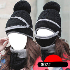 Fleece Lined Beanie Hat Winter Warm Elastic Soft Ear Protection
