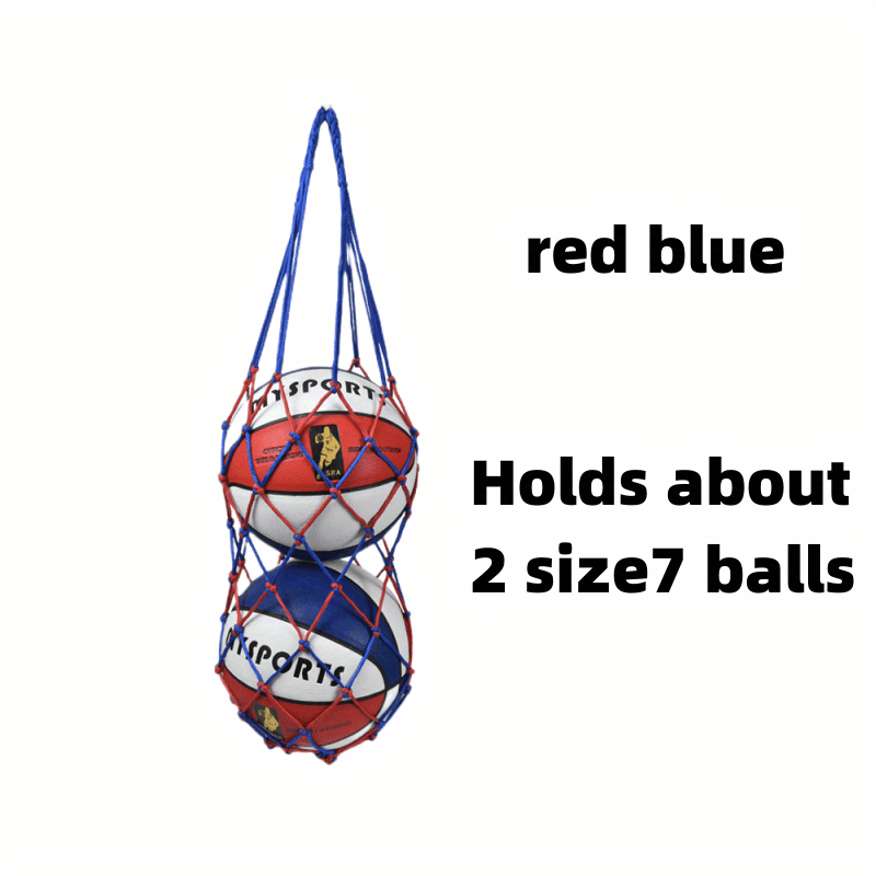Large Capacity Sports Ball Net Bag for Basketball Football Volleyball Rugby