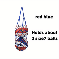 Large Capacity Sports Ball Net Bag for Basketball Football Volleyball Rugby