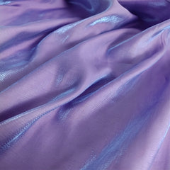 Gradient Purple Soft Glitter Satin Fabric Dress Wedding Skirt