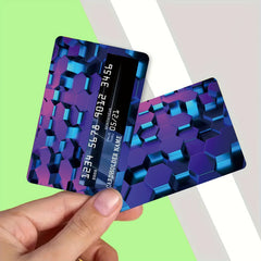 4 Credit Card Stickers 8.55.5 No Adhesive No Bubbles