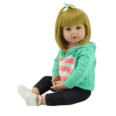 Adorable Reborn Baby Girl Doll with Blonde Hair