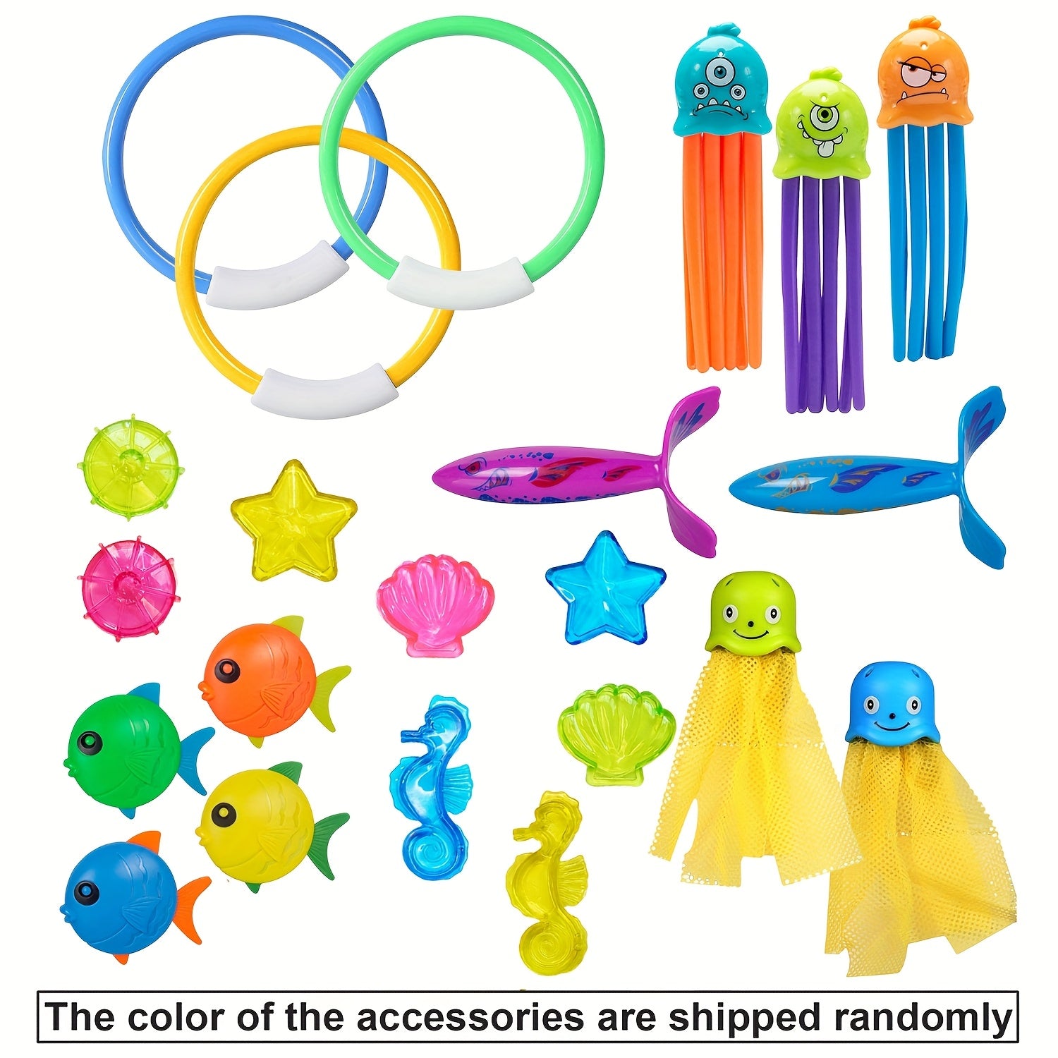 Mermaid Kids Water Toy Shell Spinner Diving Toy Fun for Swimming