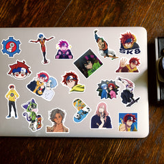 50sheets Anime Cartoon Graffiti Sticker for Ipad Luggage Car Notebook Computer