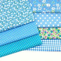 7pcs 49 78 49 Floral Cotton Fabric Square Quilted Fabric For Sewing