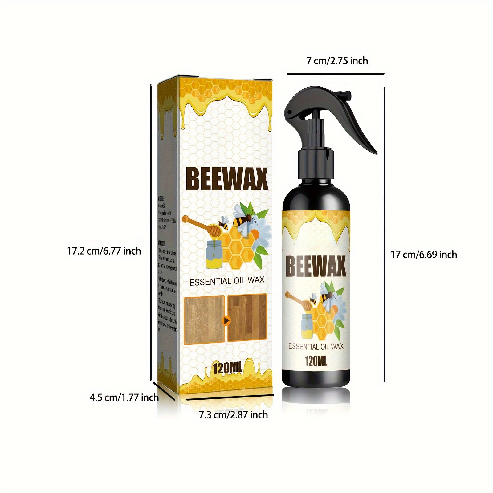 3pcs 120ml 360ml Beeswax Maintenance Wood Floor Care