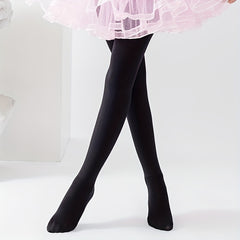 Girls Kids Casual Plain Pantyhose Breathable Dancing Socks Leggings Tights
