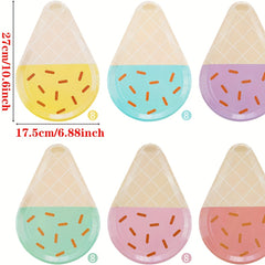 10pcs Ice Cream Party Plates 25 Disposable Paper Plates Sundae Party Supplies