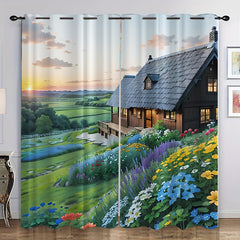 Cartoon Garden Curtain Tapestry For Outdoor Party Decoration